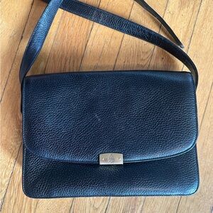 Mark Cross black leather crossbody bag